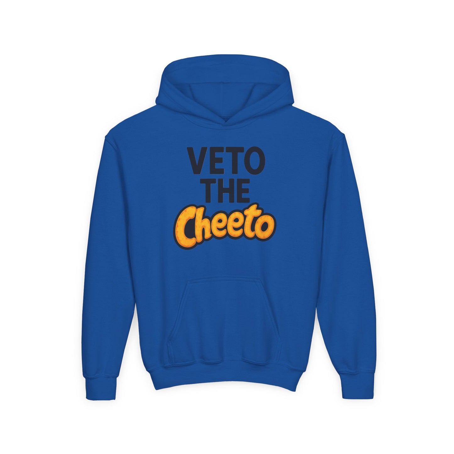 Veto the Cheeto Youth Hoodie – Tiny but Defiant