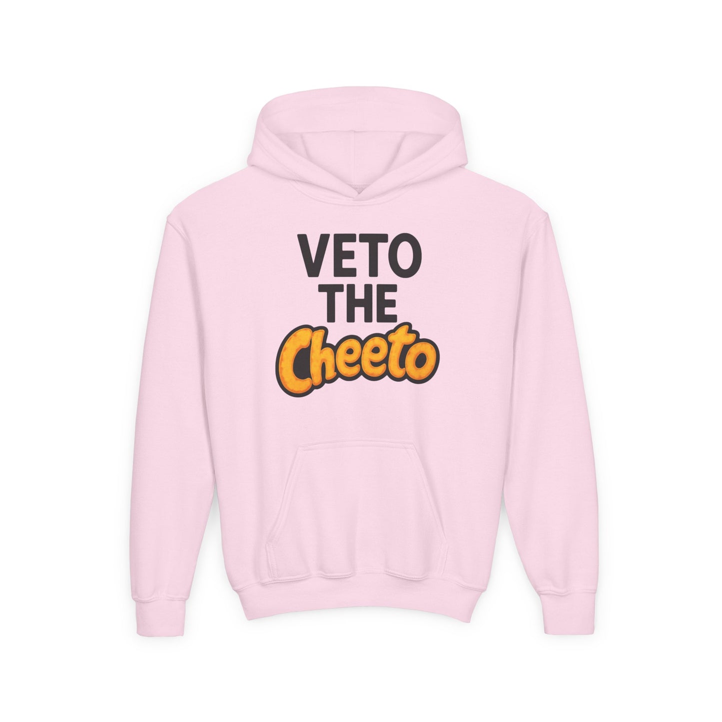 Veto the Cheeto Youth Hoodie – Tiny but Defiant
