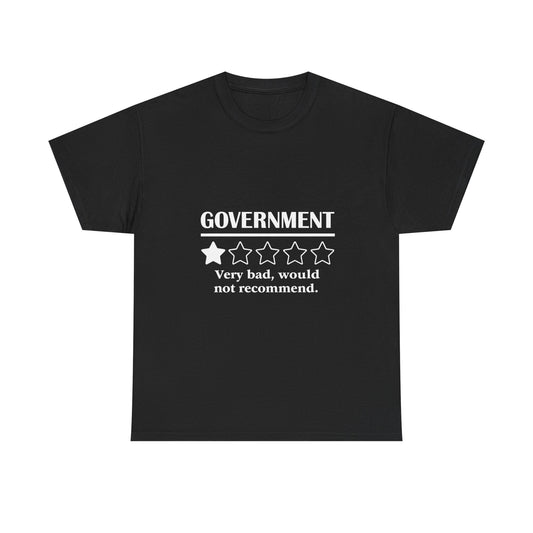 Government 1 of 5 Stars Would Not Recommend