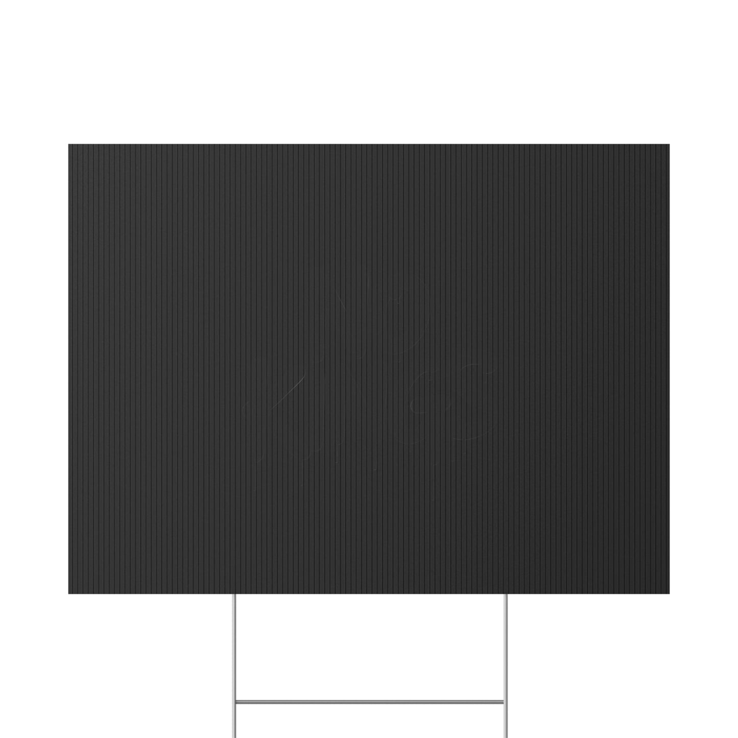 Black Spray Paint No Kings Protest Yard Sign