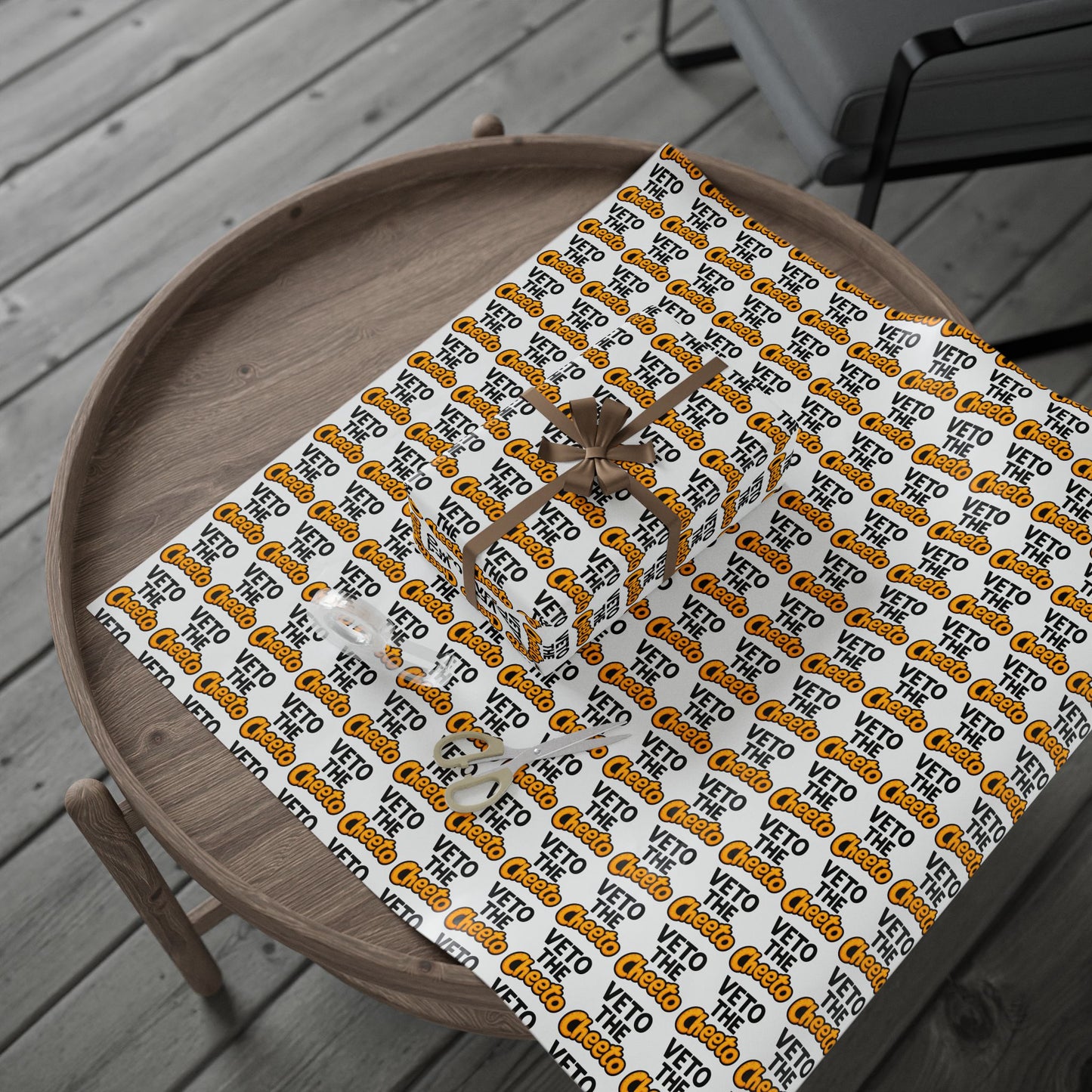 Veto the Cheeto Wrapping Paper – Wrap It in Rebellion