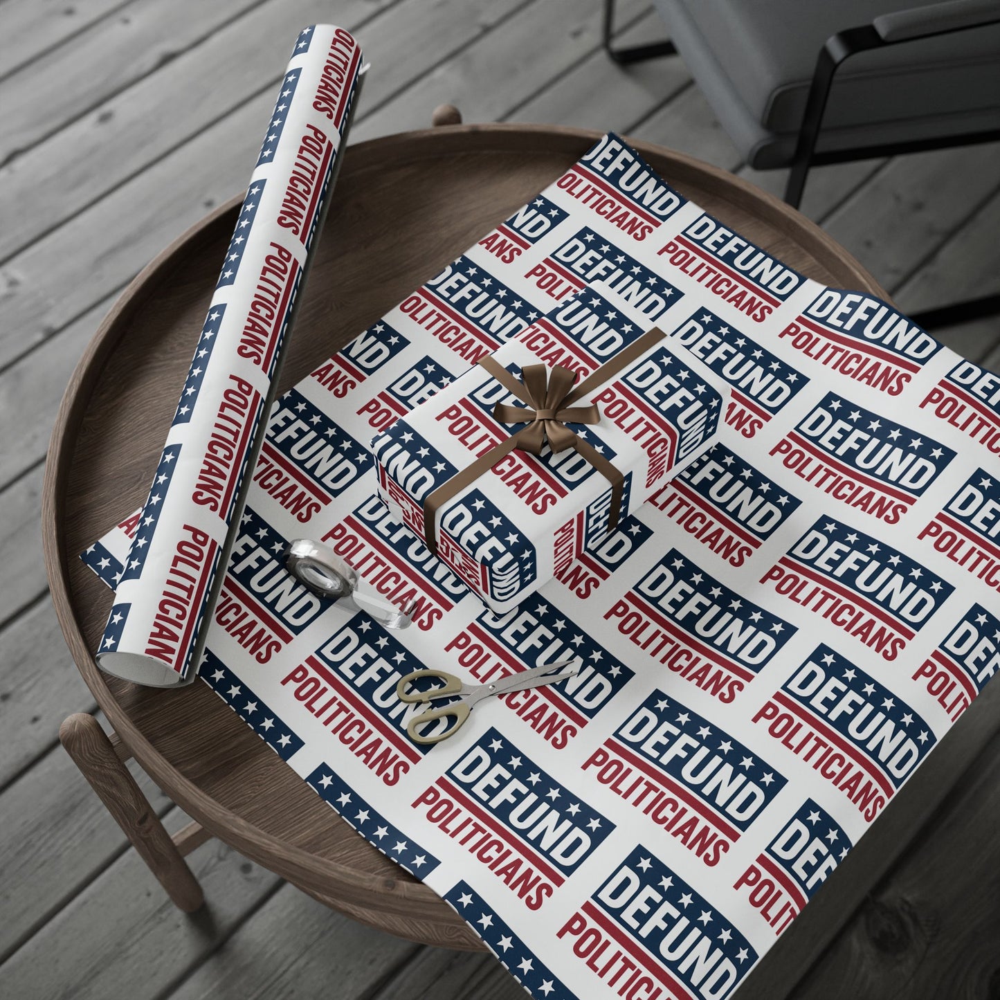Defund Politicians Wrapping Paper – Wrap Up the Corruption