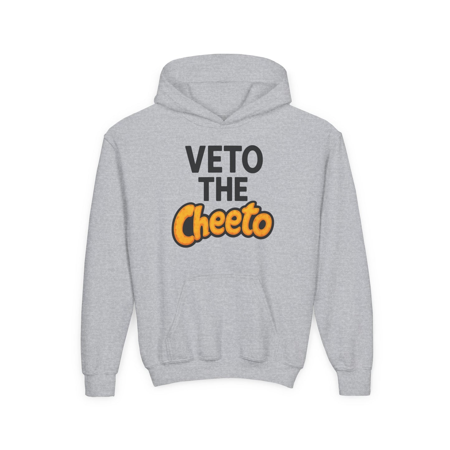 Veto the Cheeto Youth Hoodie – Tiny but Defiant