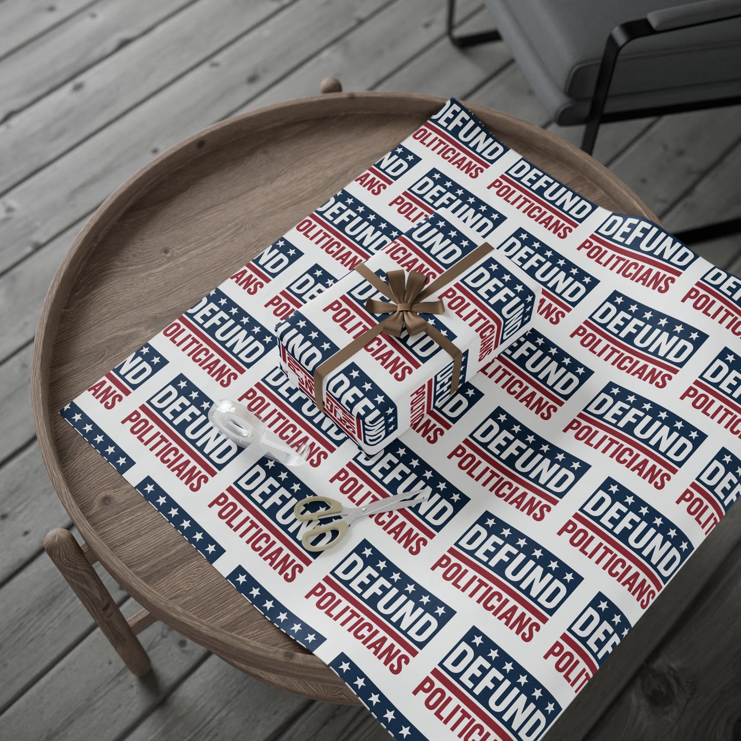 Defund Politicians Wrapping Paper – Wrap Up the Corruption