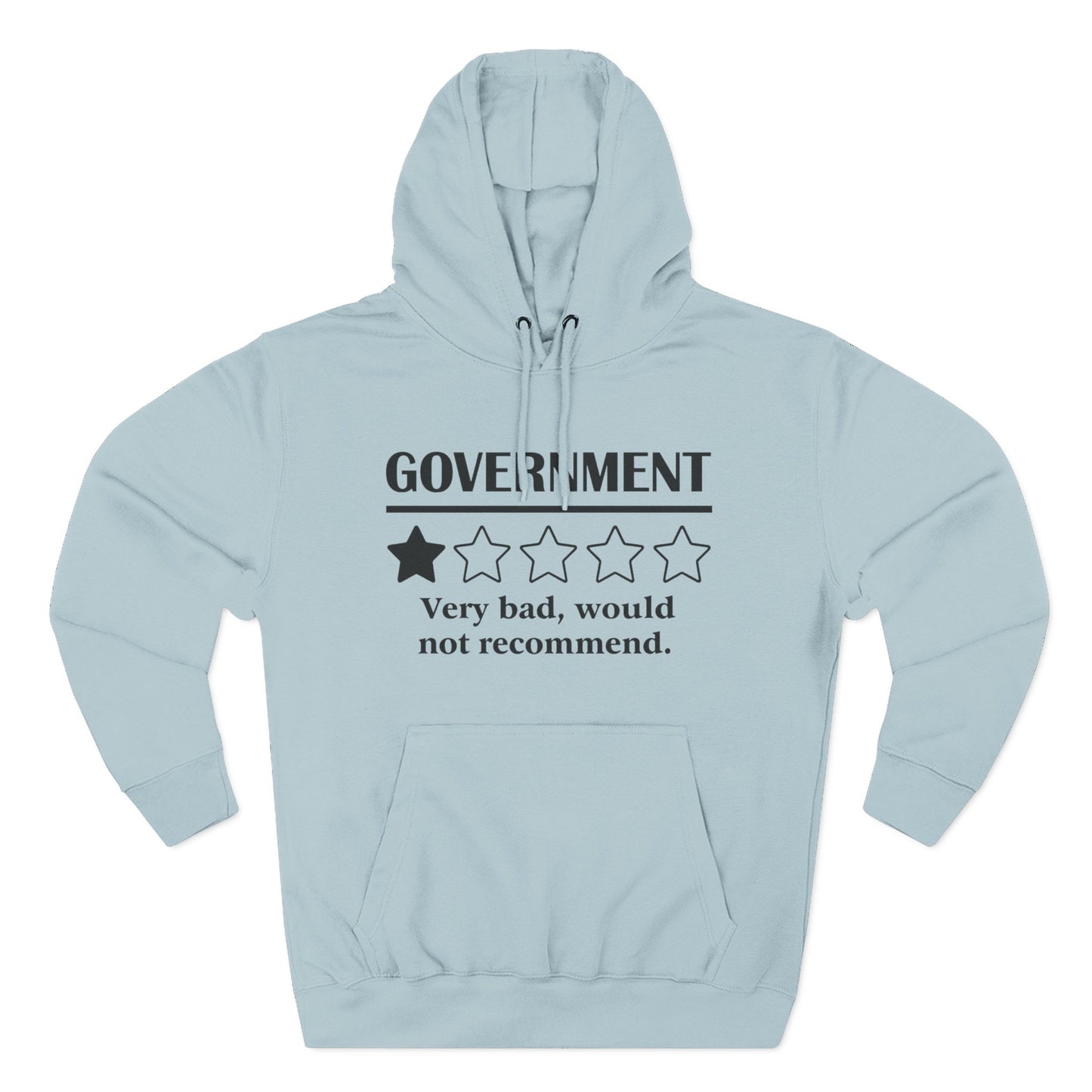 Fleece Hoodie with 1/5 Stars Would Not Recommend Design