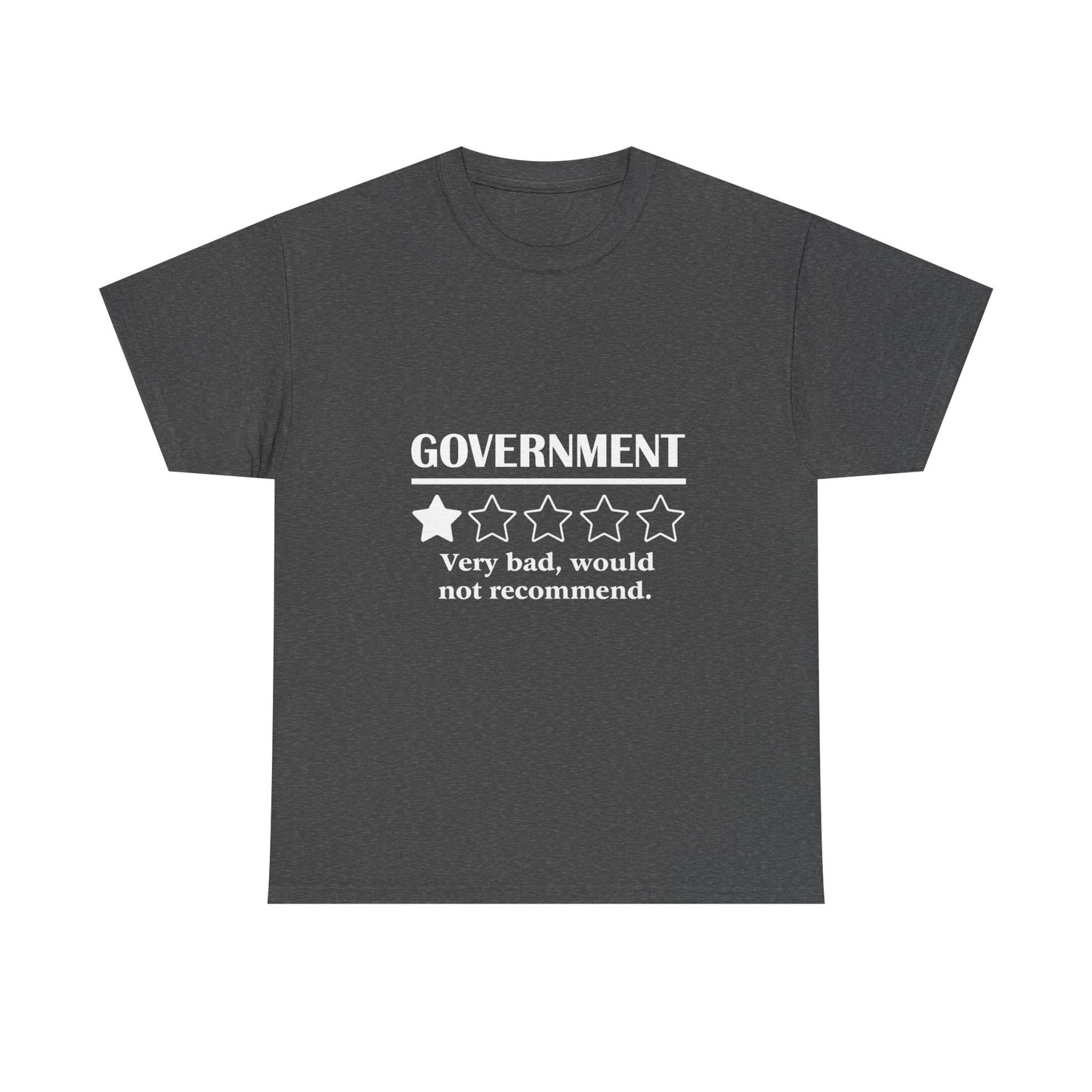 Government 1 of 5 Stars Would Not Recommend