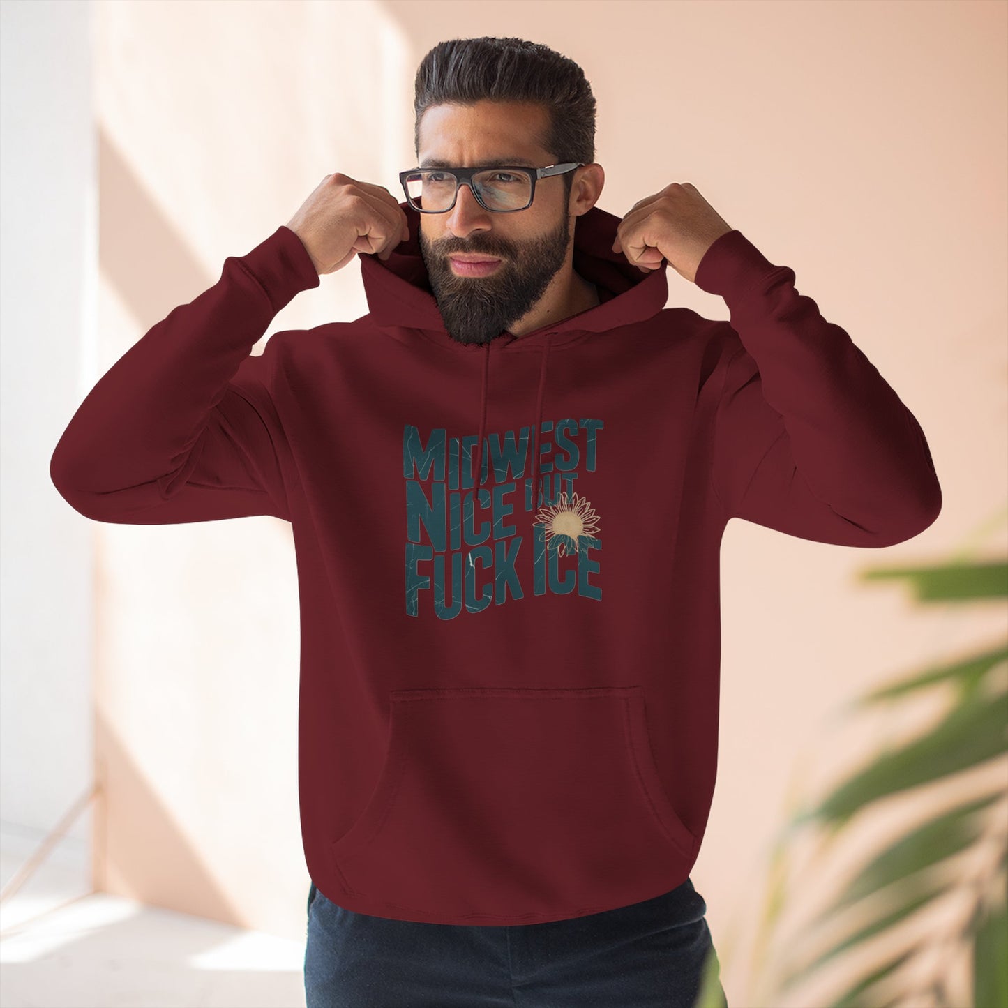 Midwest Nice But Fuck Ice Hoodie
