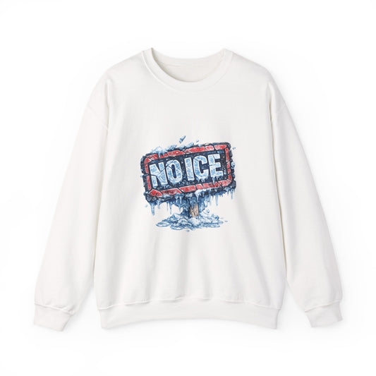 "NO ICE" Icy Graffiti Design Sweatshirt