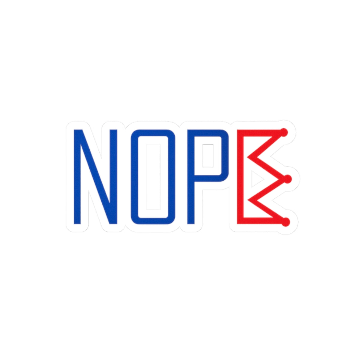 NOPE Crown Sticker – Stick It to the System