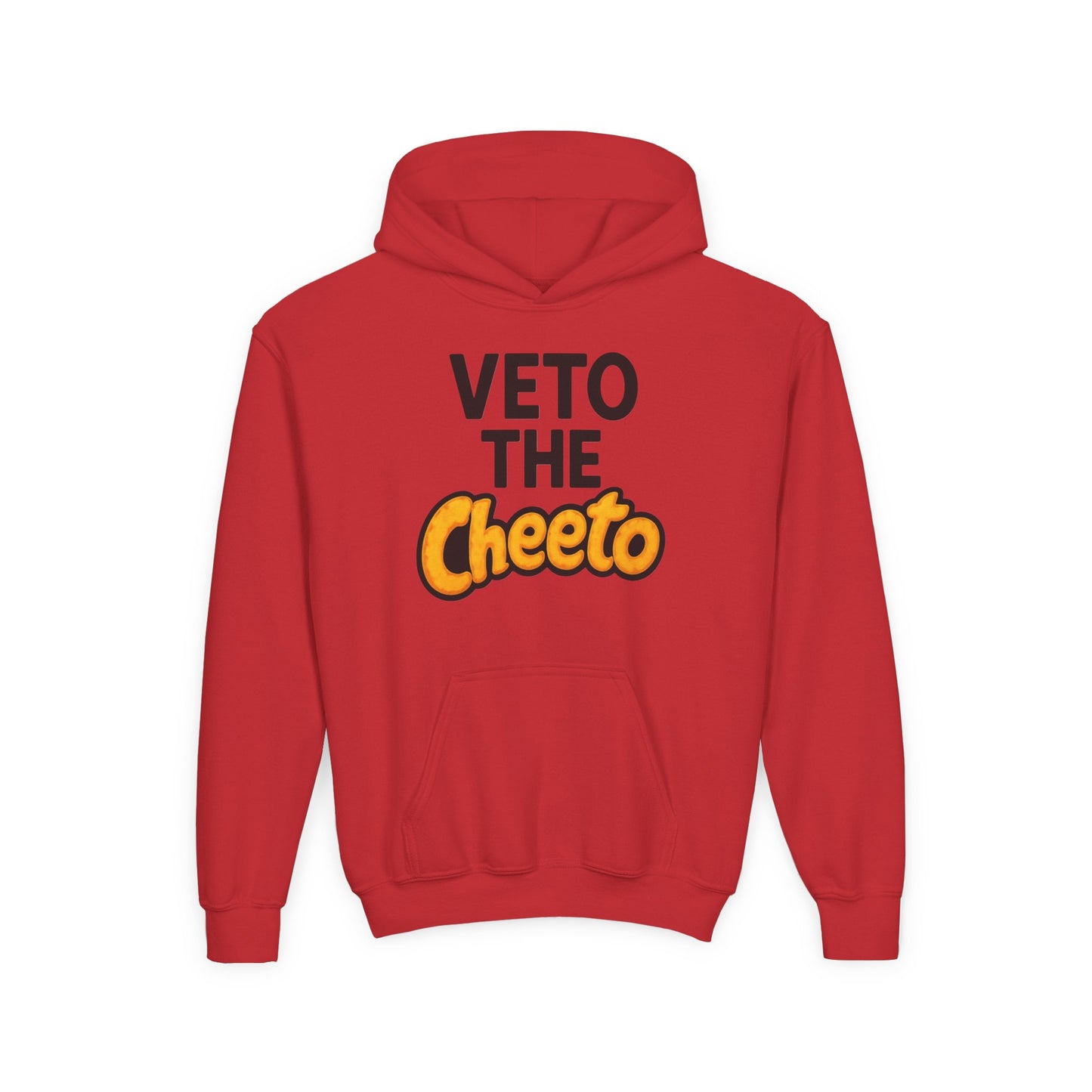 Veto the Cheeto Youth Hoodie – Tiny but Defiant