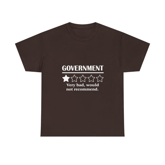 Government 1 of 5 Stars Would Not Recommend – Protest Shirt | No Kings Store