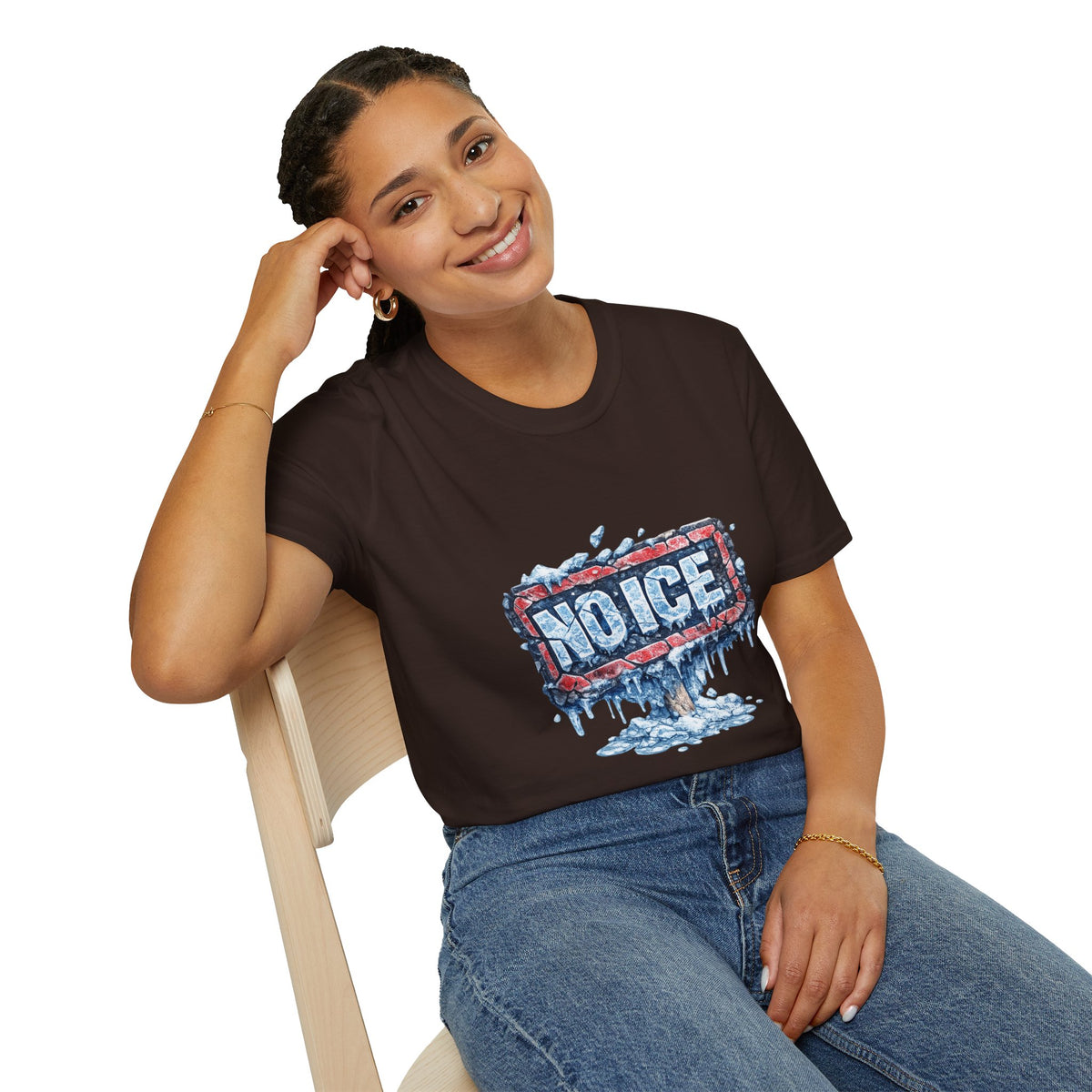 No Ice Vintage T-Shirt - protest shirt from No Kings Store