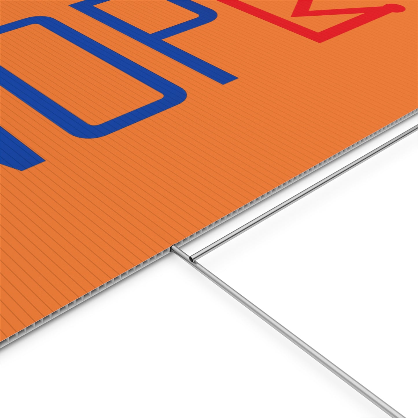 Orange NOPE Crown Yard Sign – Defy the Throne