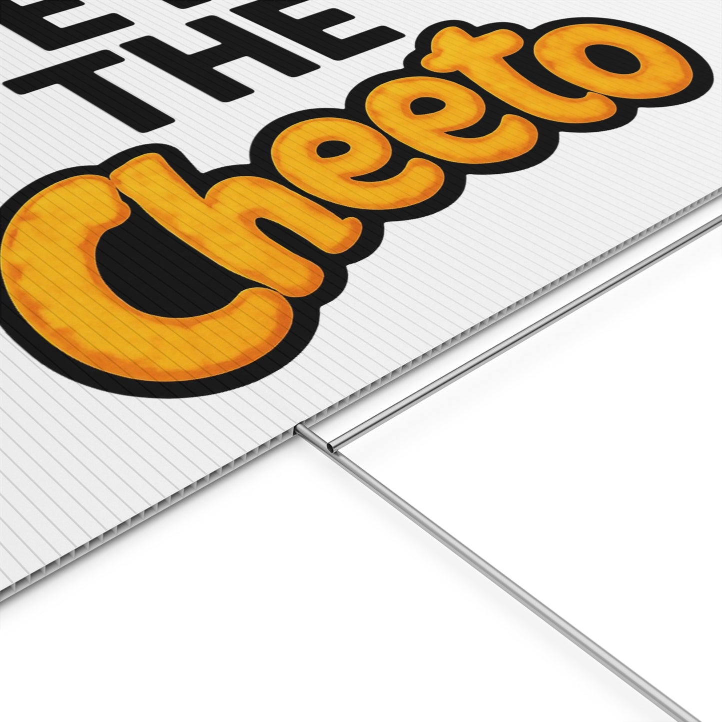 White Veto the Cheeto Yard Sign