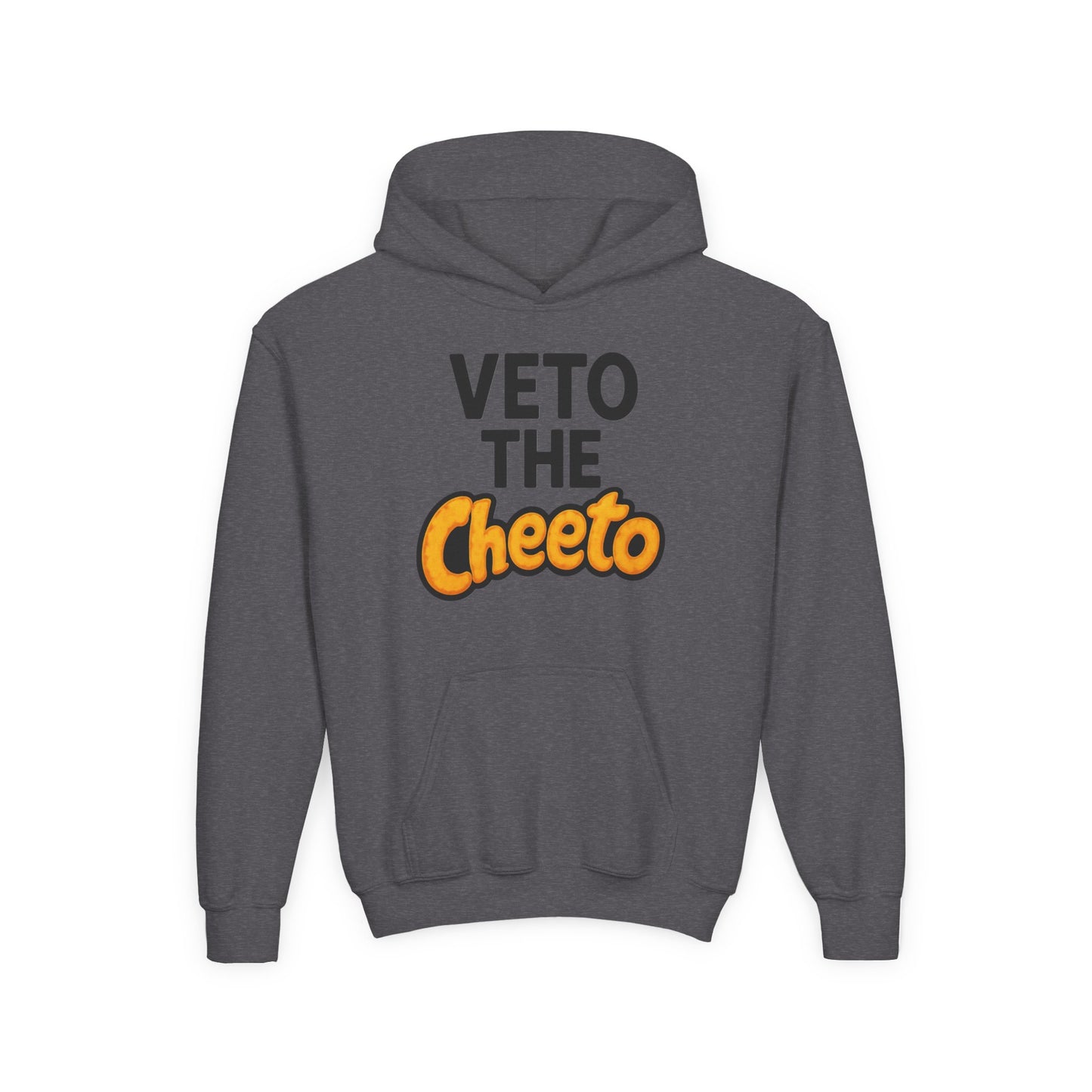 Veto the Cheeto Youth Hoodie – Tiny but Defiant