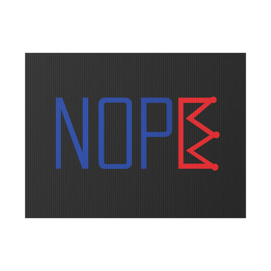 Black NOPE Crown Yard Sign – Defy the Throne