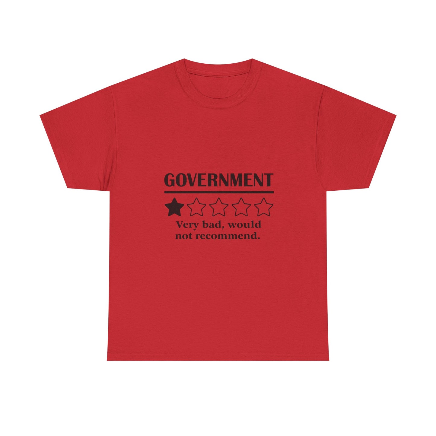 Government 1 of 5 Stars Would Not Recommend