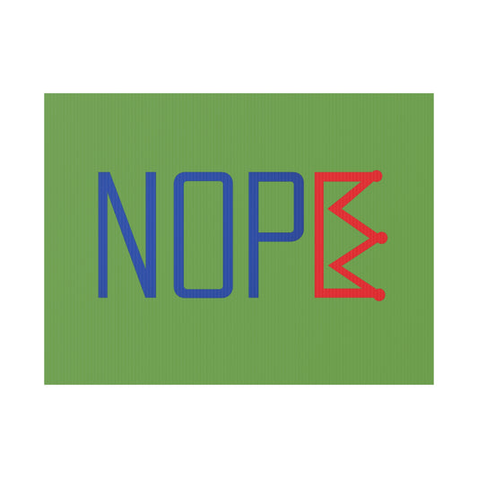 Green NOPE Crown Yard Sign – Defy the Throne