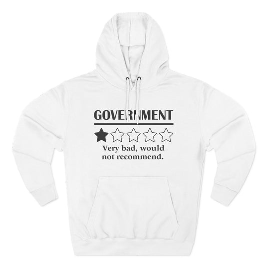 Fleece Hoodie with 1/5 Stars Would Not Recommend Design