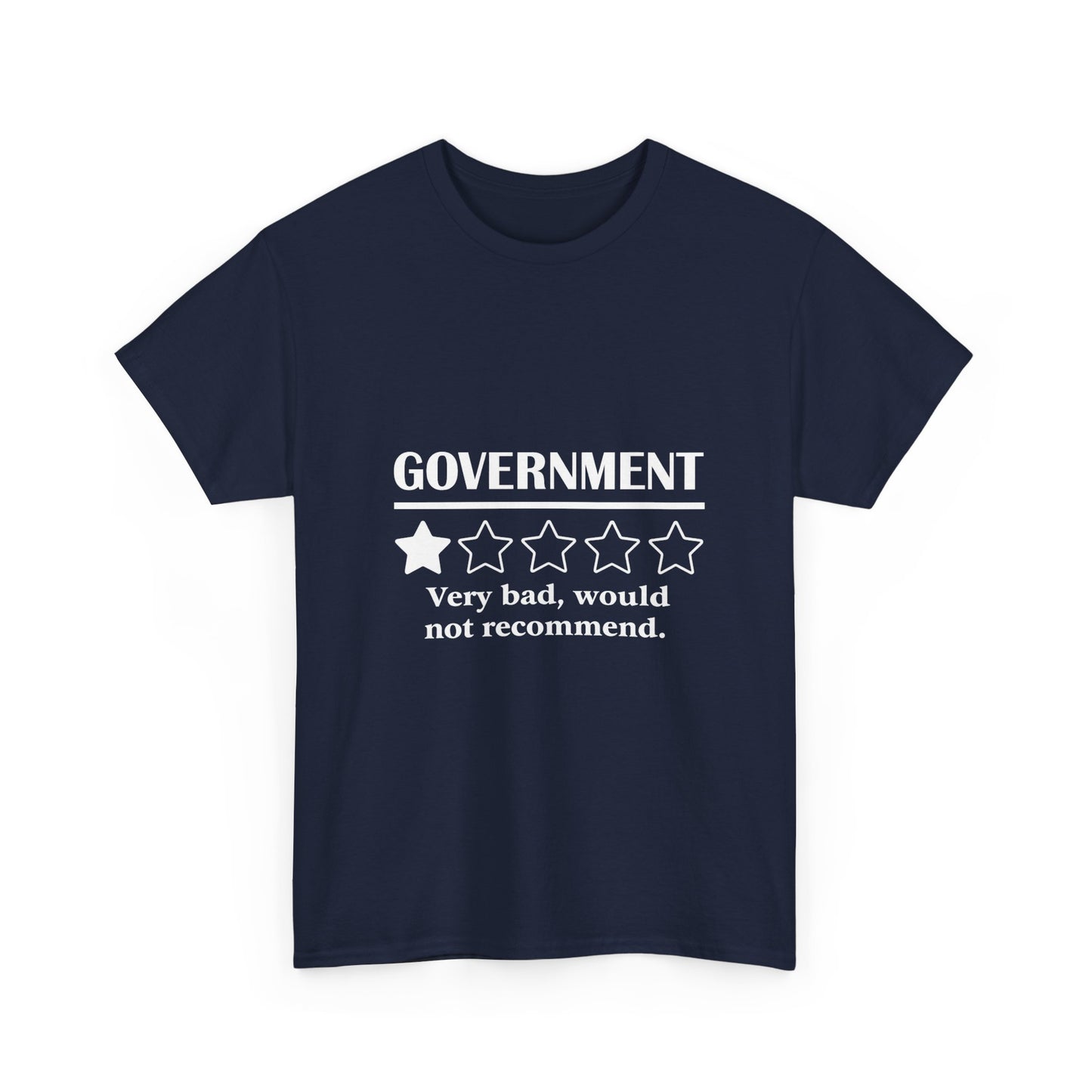 Government 1 of 5 Stars Would Not Recommend