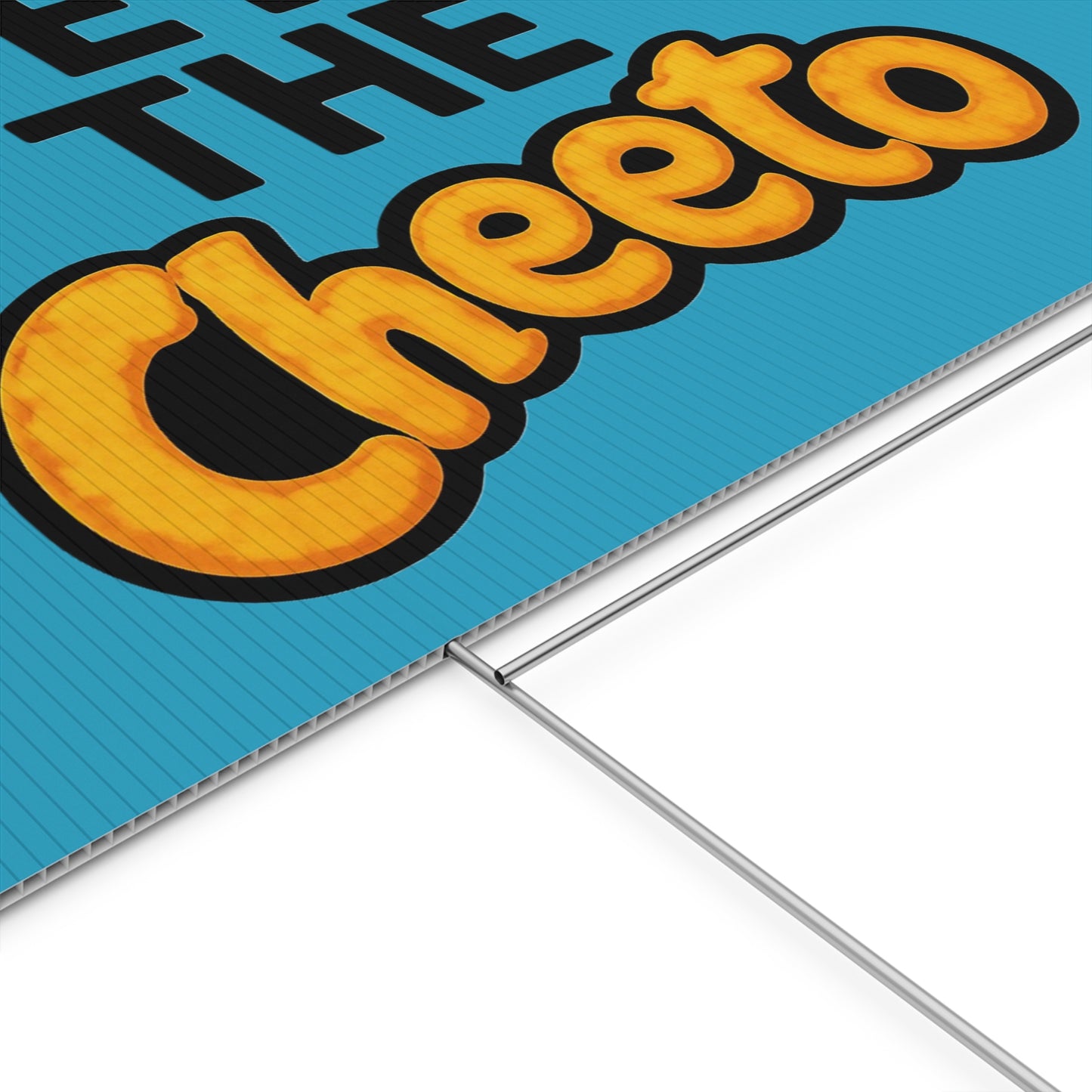 Turquoise Veto the Cheeto Yard Sign