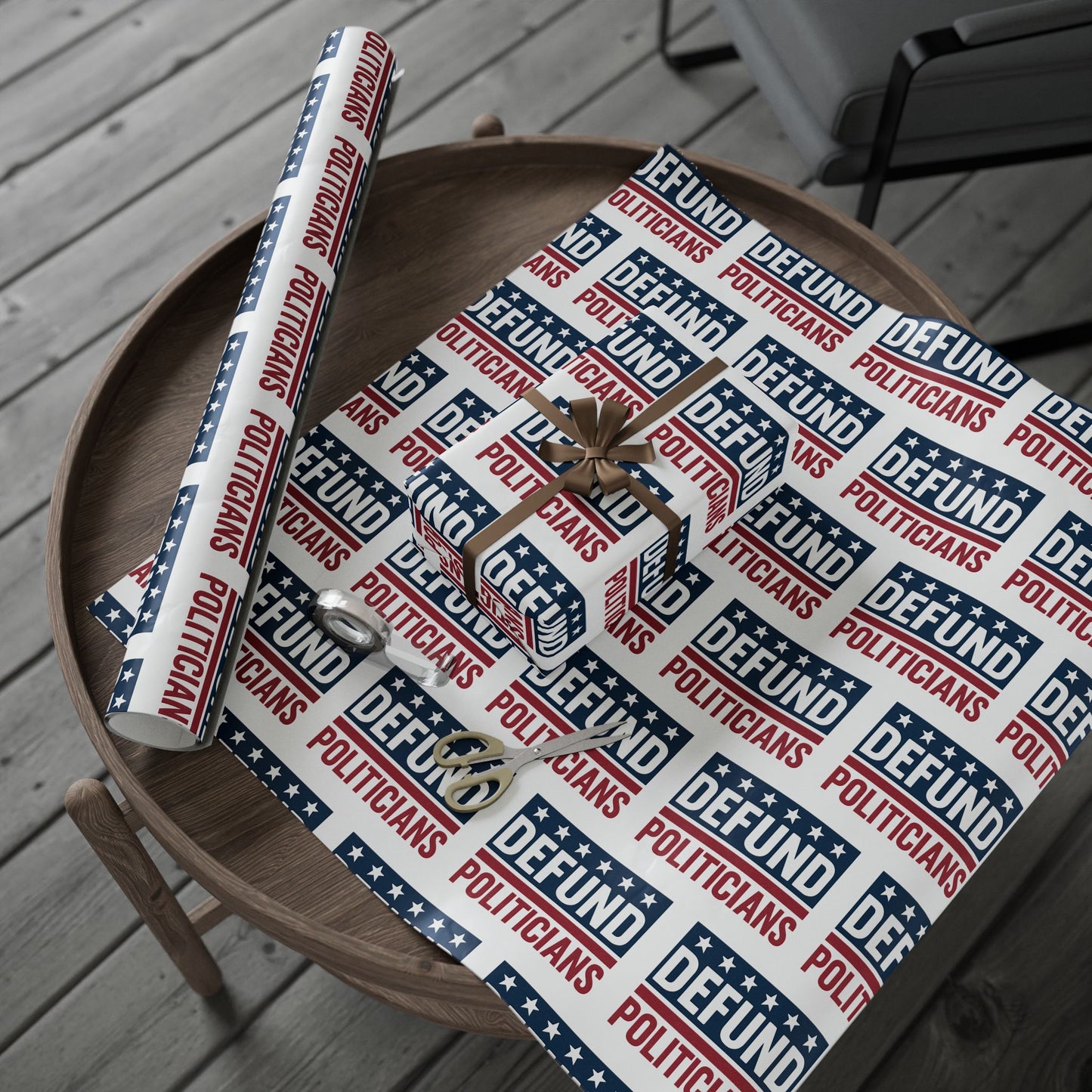 Defund Politicians Wrapping Paper – Wrap Up the Corruption