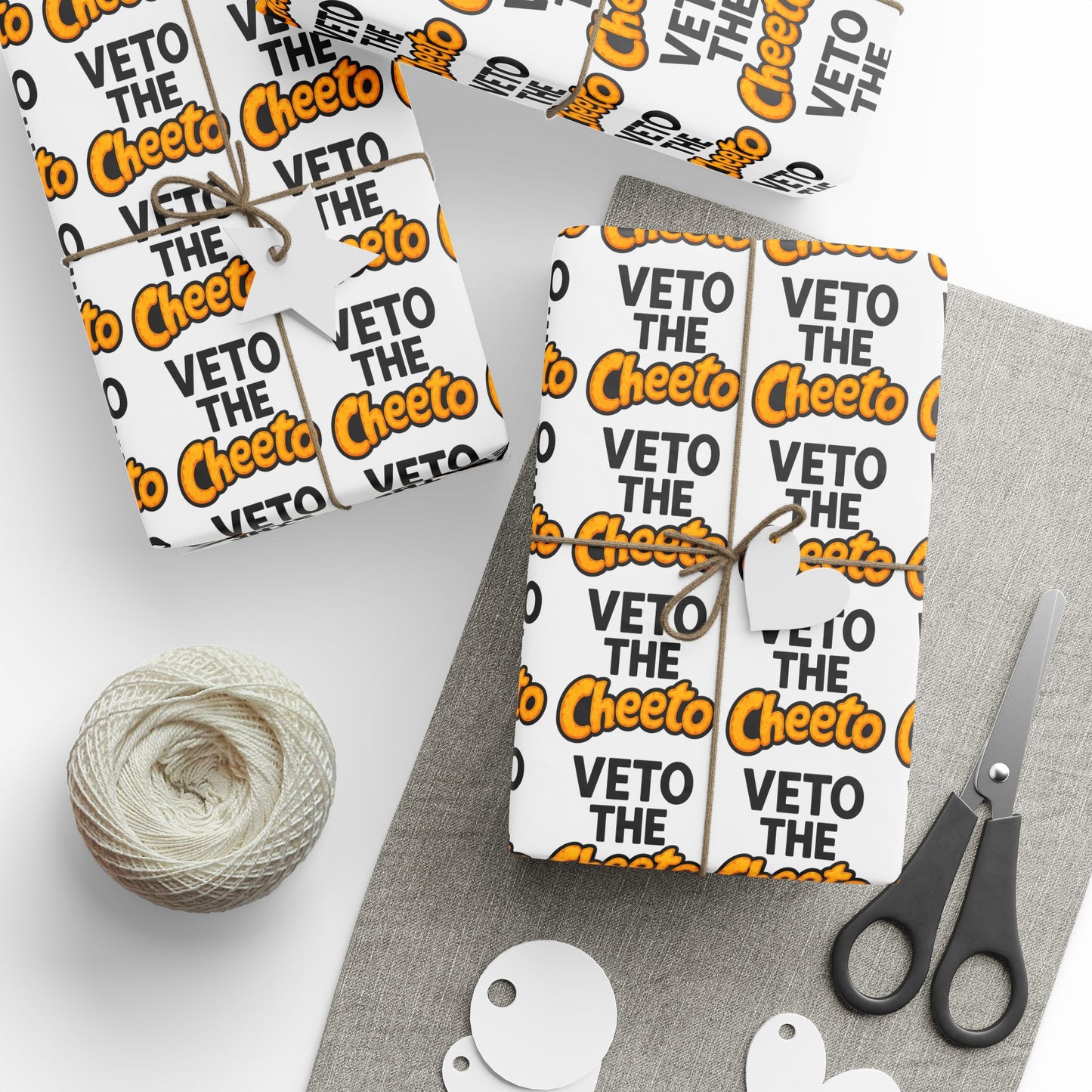 Veto the Cheeto Wrapping Paper – Wrap It in Rebellion