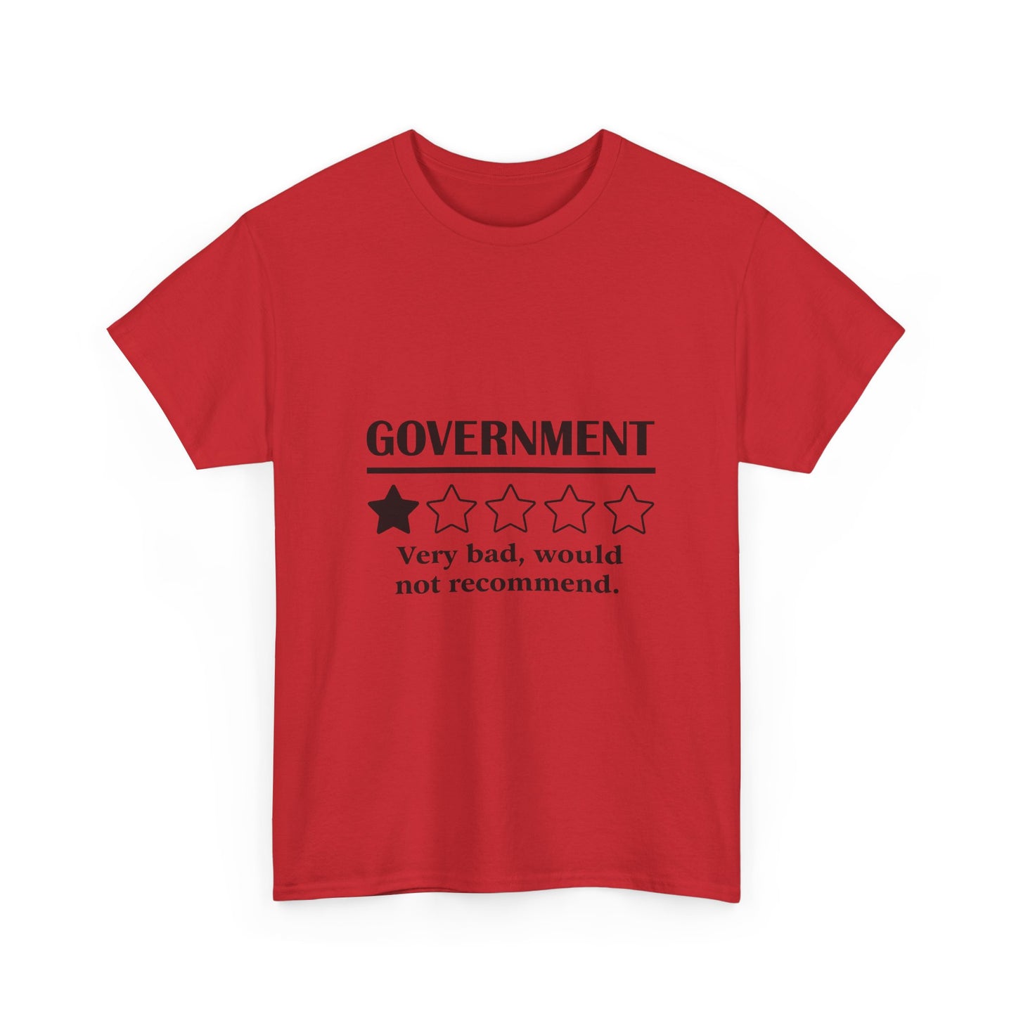 Government 1 of 5 Stars Would Not Recommend