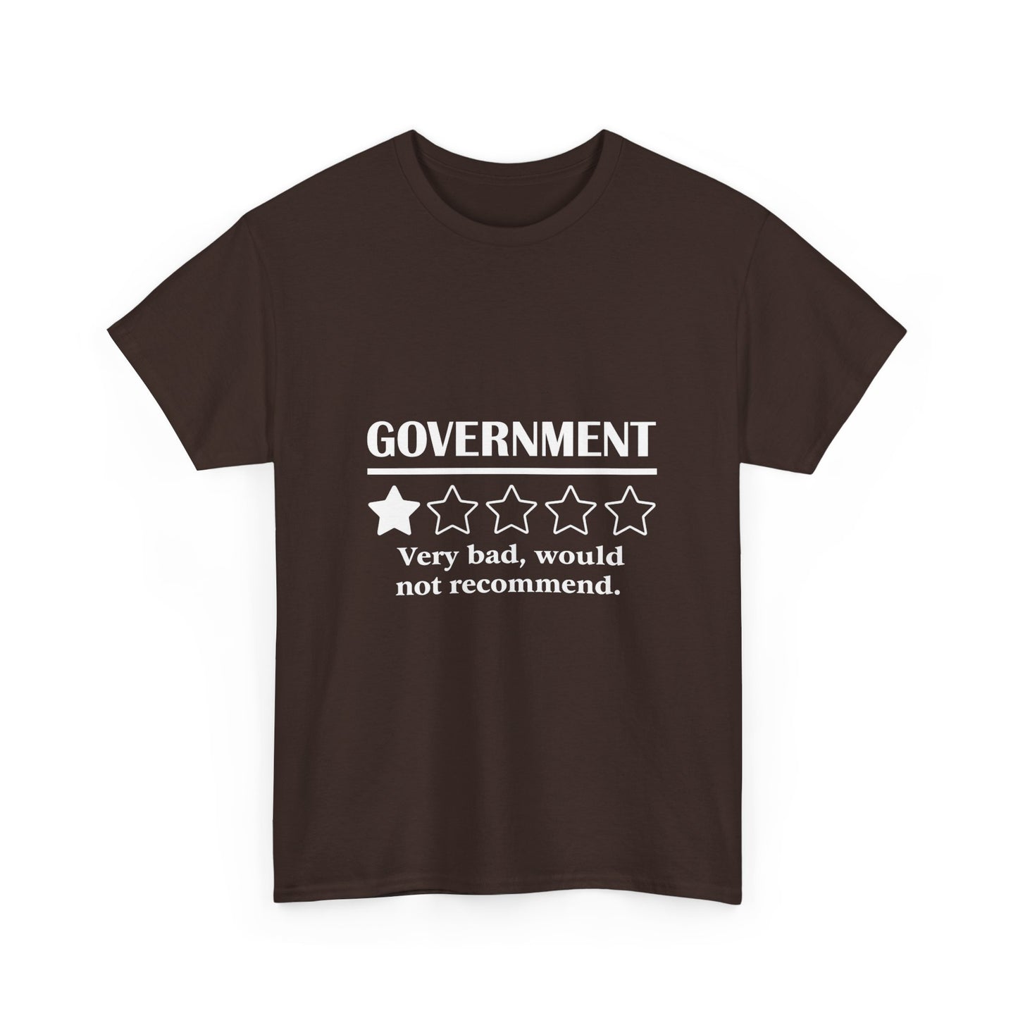 Government 1 of 5 Stars Would Not Recommend