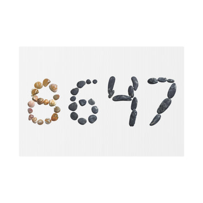 8647 seashells yard sign