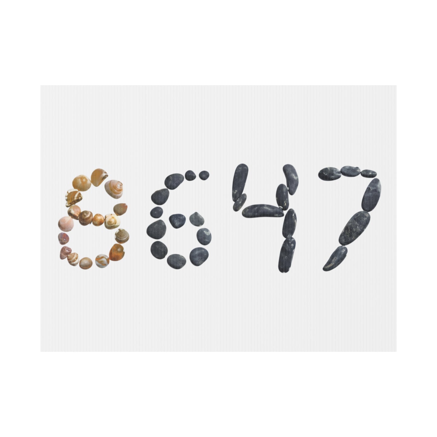 8647 seashells yard sign