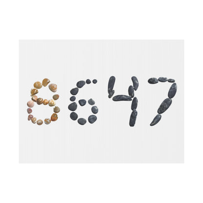 8647 seashells yard sign