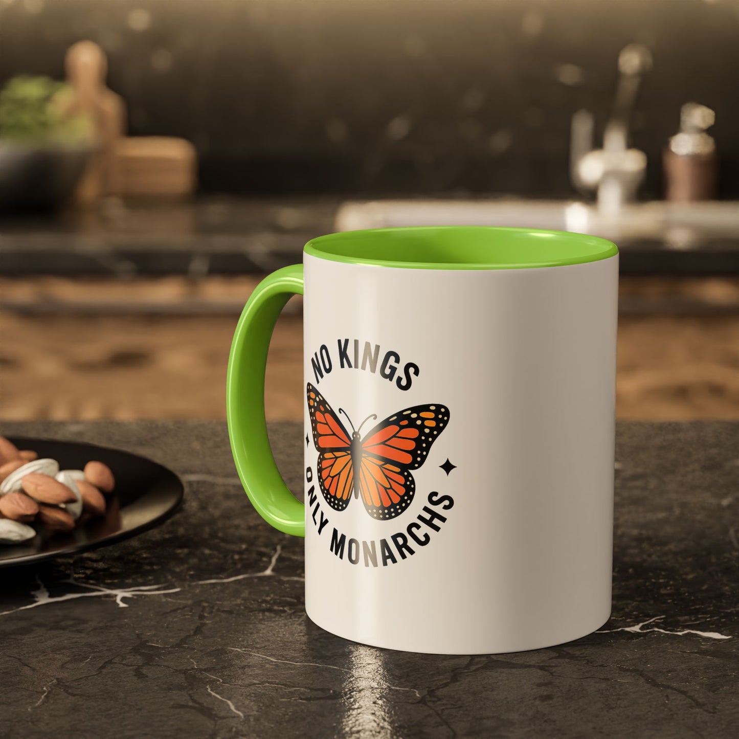 No Kings Only Monarchs Coffee Mug | Unique Gift for Nature Lovers, Personalized Mug for Home or Office, Eco-Friendly Drinkware, Perfect [...]