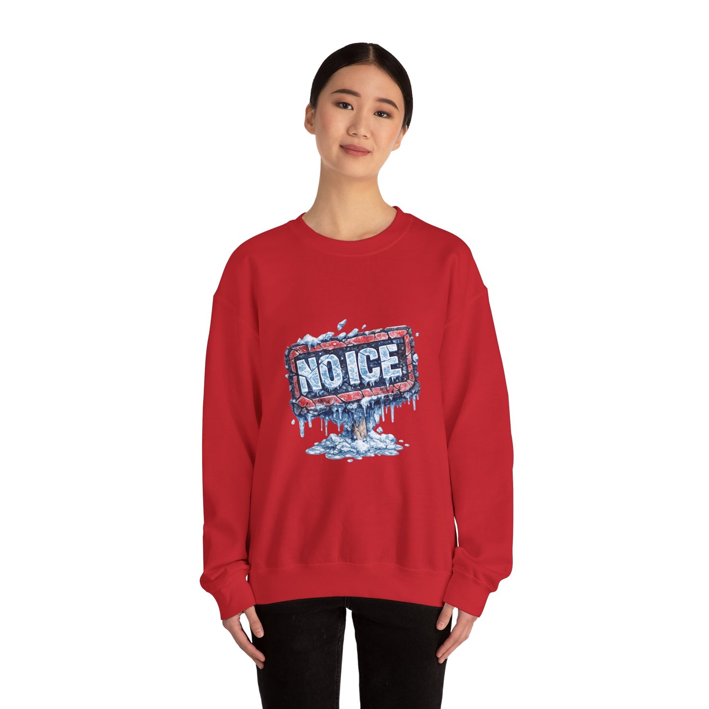 "NO ICE" Icy Graffiti Design Sweatshirt