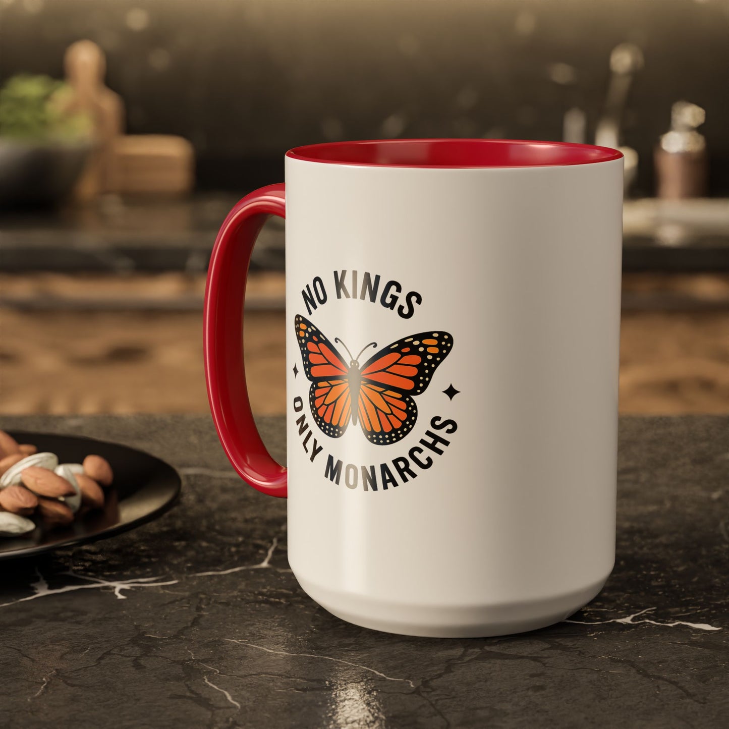 No Kings Only Monarchs Coffee Mug | Unique Gift for Nature Lovers, Personalized Mug for Home or Office, Eco-Friendly Drinkware, Perfect [...]