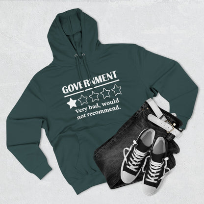 Fleece Hoodie with 1/5 Stars Would Not Recommend Design