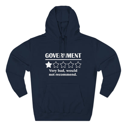 Fleece Hoodie with 1/5 Stars Would Not Recommend Design