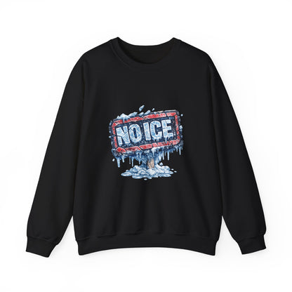 "NO ICE" Icy Graffiti Design Sweatshirt