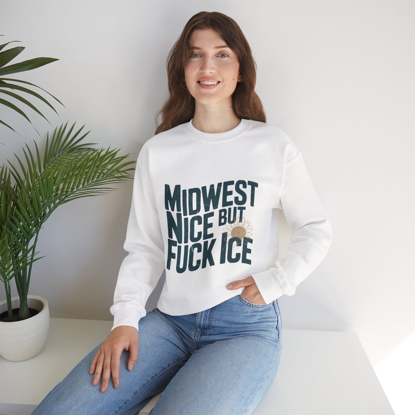 Midwest Nice But Fuck Ice Sweater