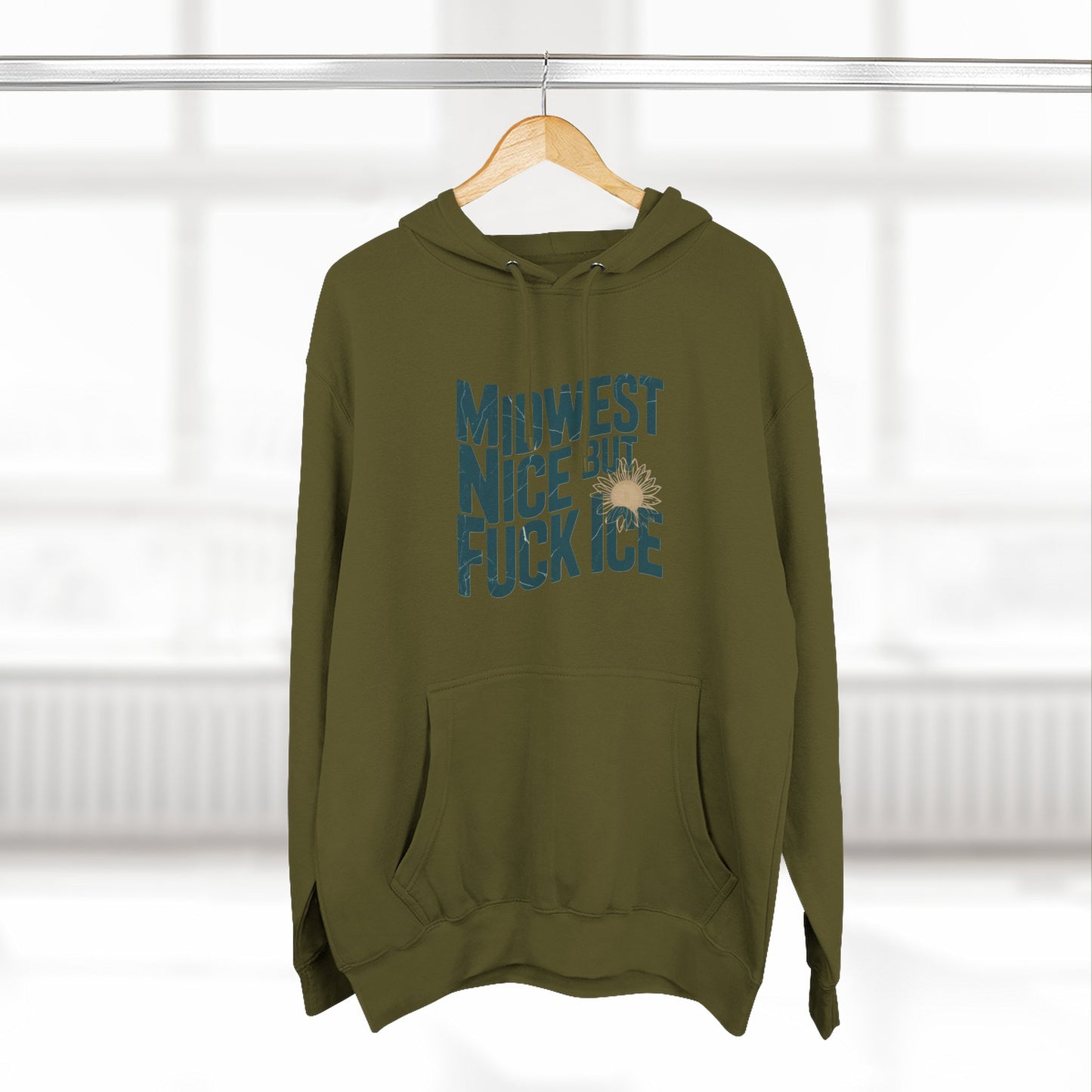 Midwest Nice But Fuck Ice Hoodie