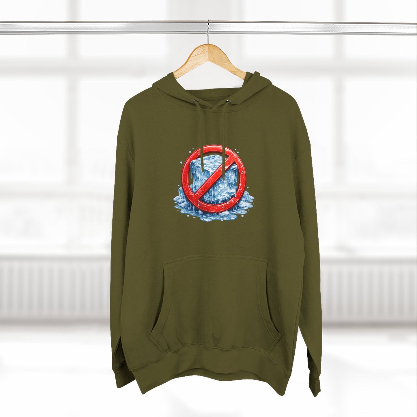 No ICE Hoodie — Anti-Ice Graphic Fleece Pullover