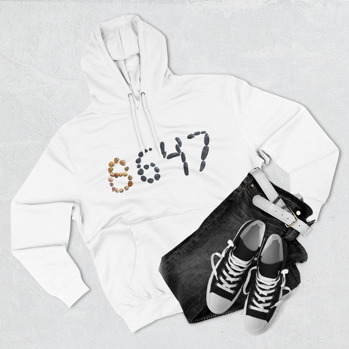 8647 seashell hoodie