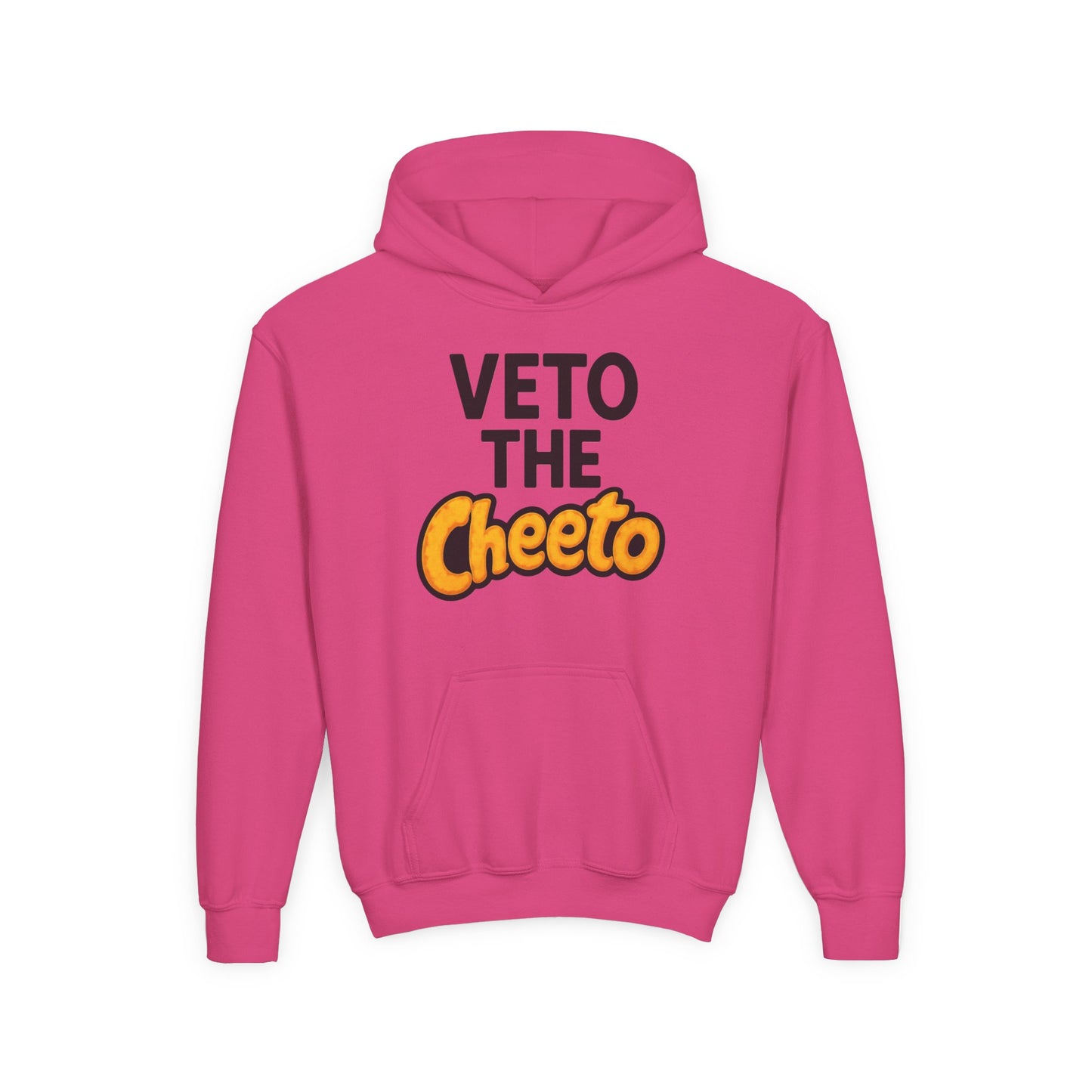 Veto the Cheeto Youth Hoodie – Tiny but Defiant