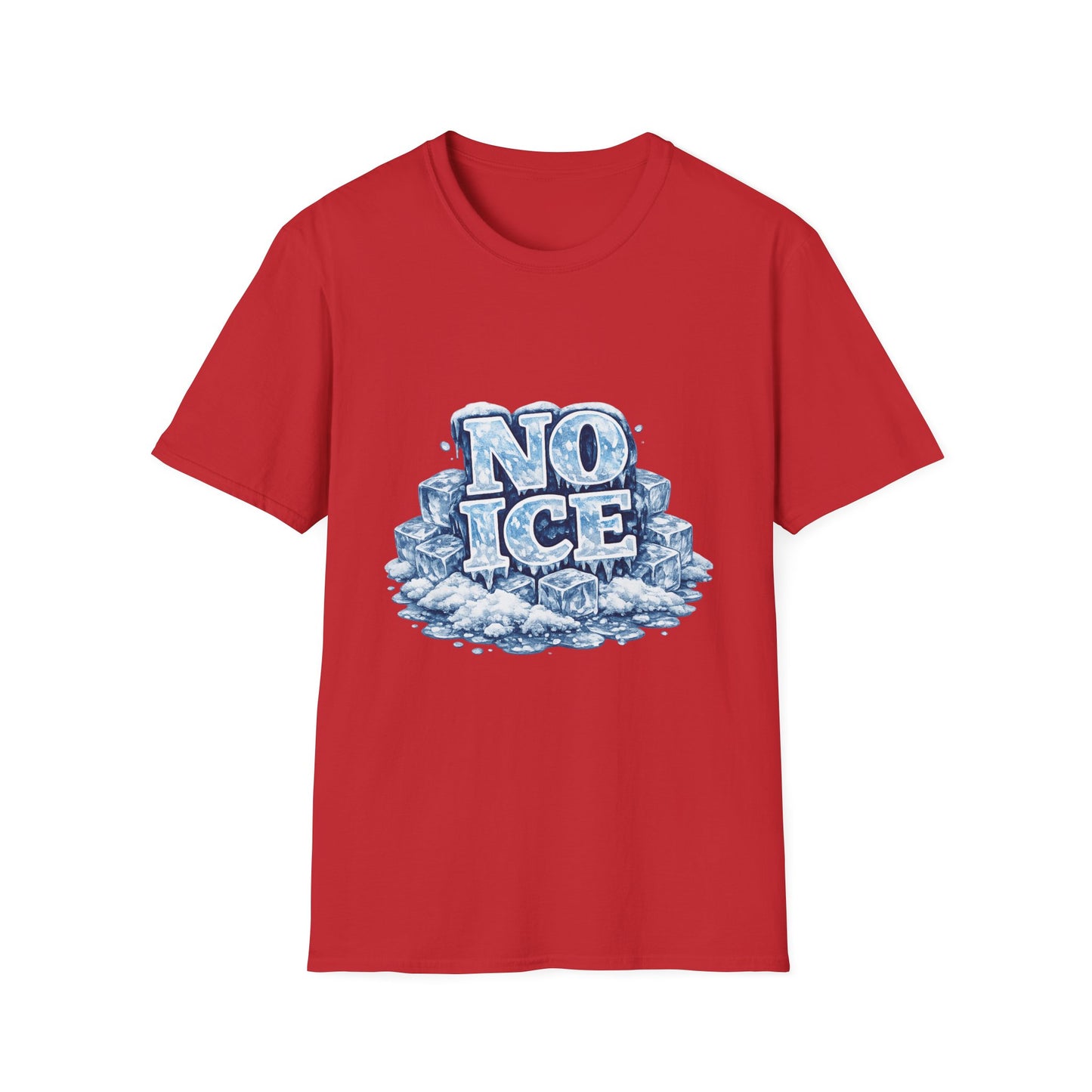 No ICE Graphic T-Shirt — Icy Block Letter Tee