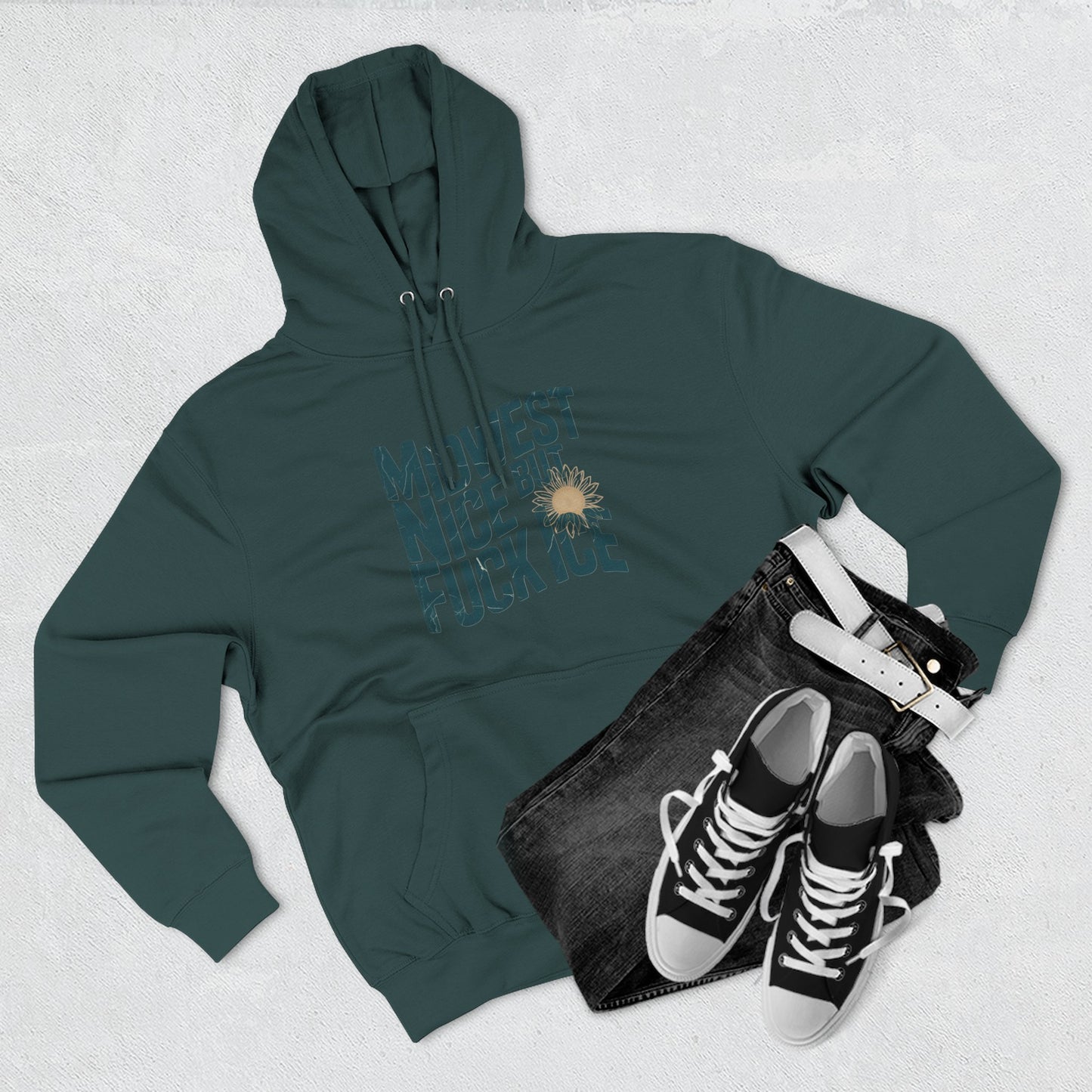 Midwest Nice But Fuck Ice Hoodie