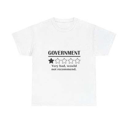 Government 1 of 5 Stars Would Not Recommend