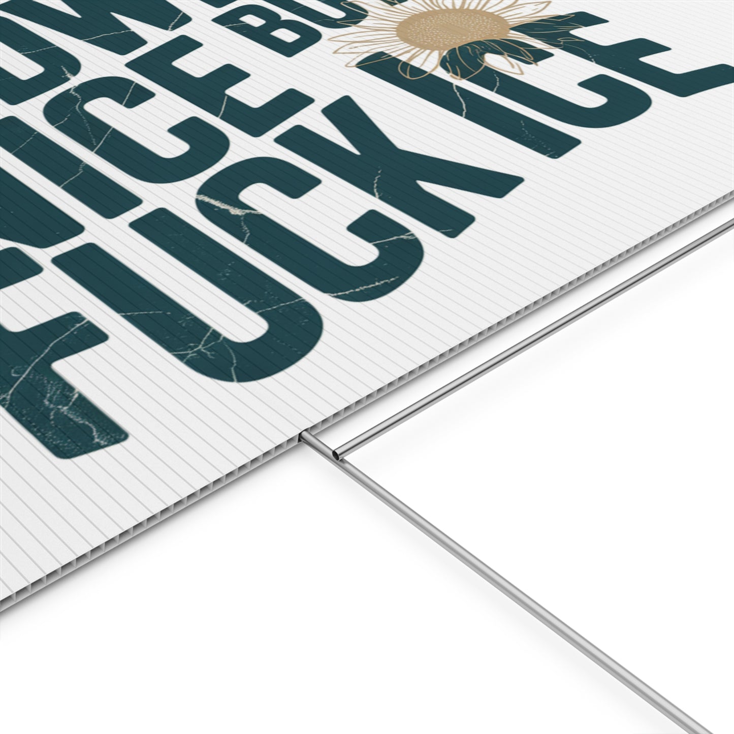 Yard Sign — "Midwest Nice But Fuck Ice" Humorous Outdoor Decor