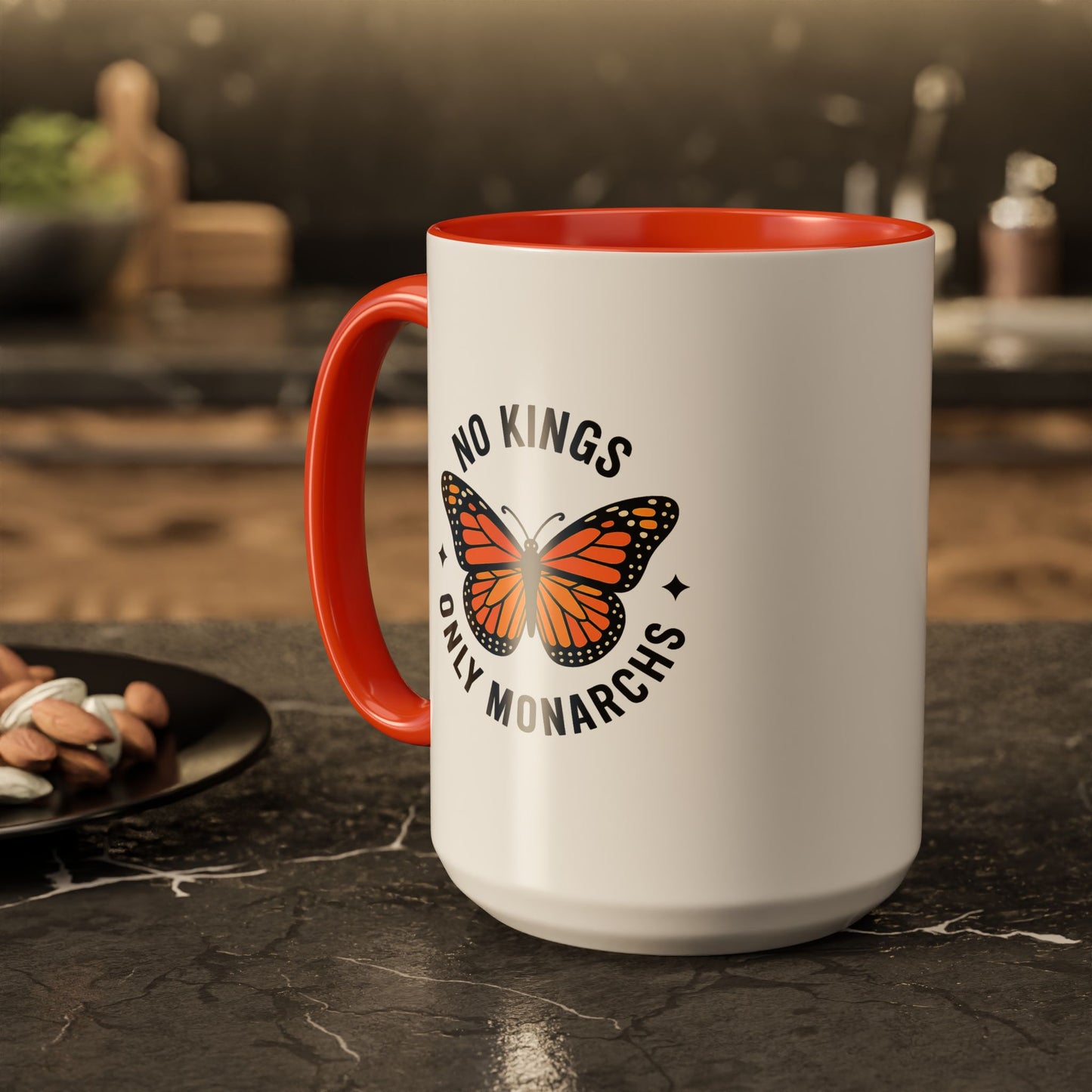 No Kings Only Monarchs Coffee Mug | Unique Gift for Nature Lovers, Personalized Mug for Home or Office, Eco-Friendly Drinkware, Perfect [...]