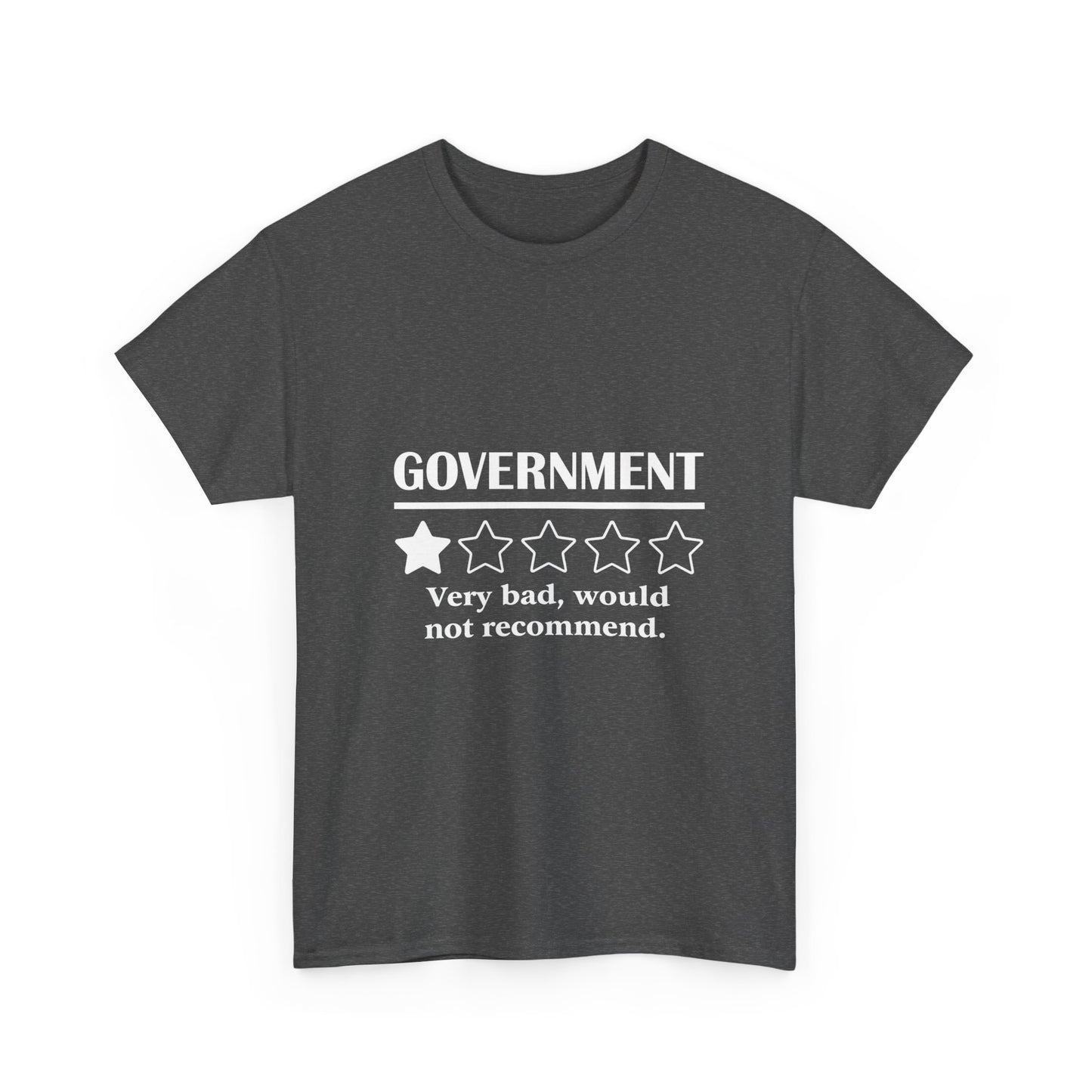 Government 1 of 5 Stars Would Not Recommend
