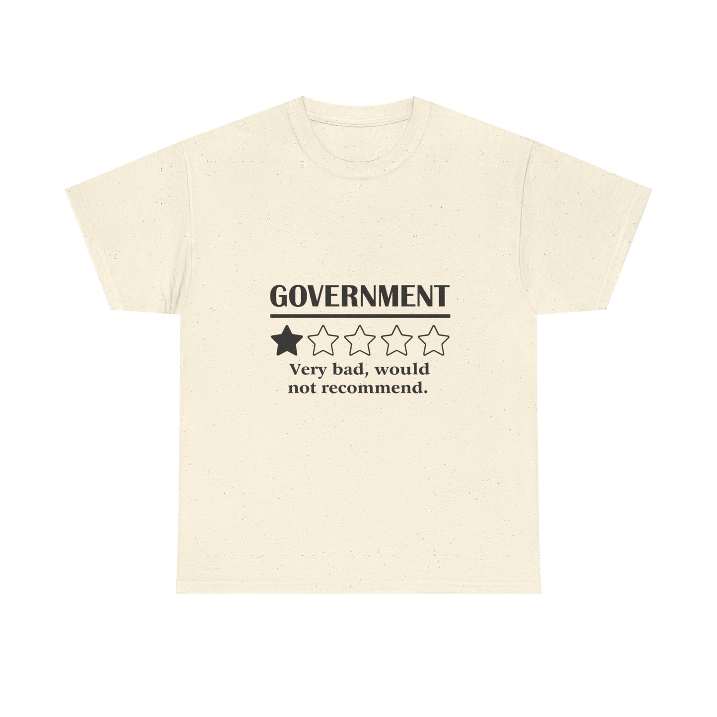 Government 1 of 5 Stars Would Not Recommend